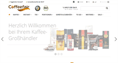 Desktop Screenshot of coffeefair.de